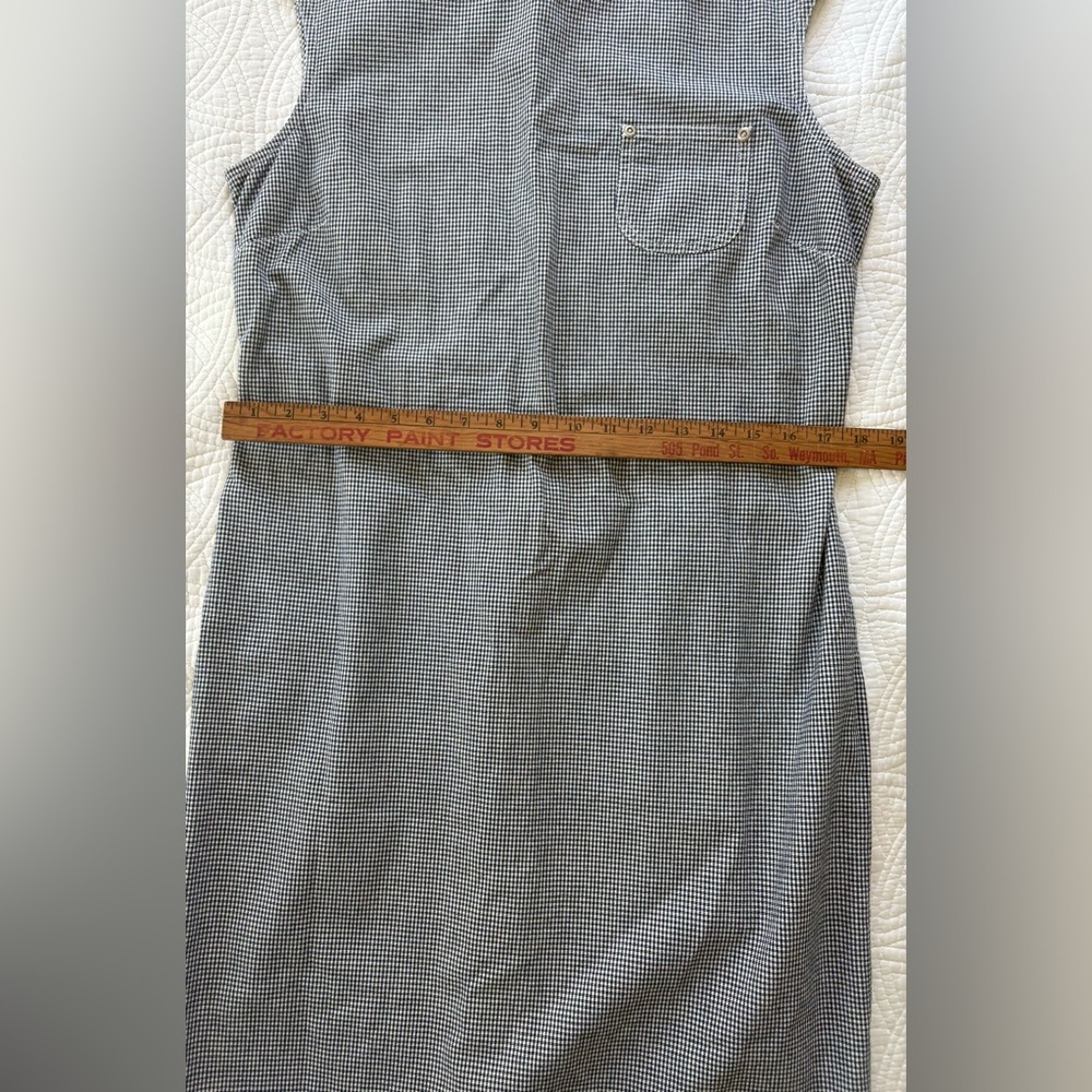 Gingham Liz Claiborne Denim Dress 12 Petite - Picture 9 of 15